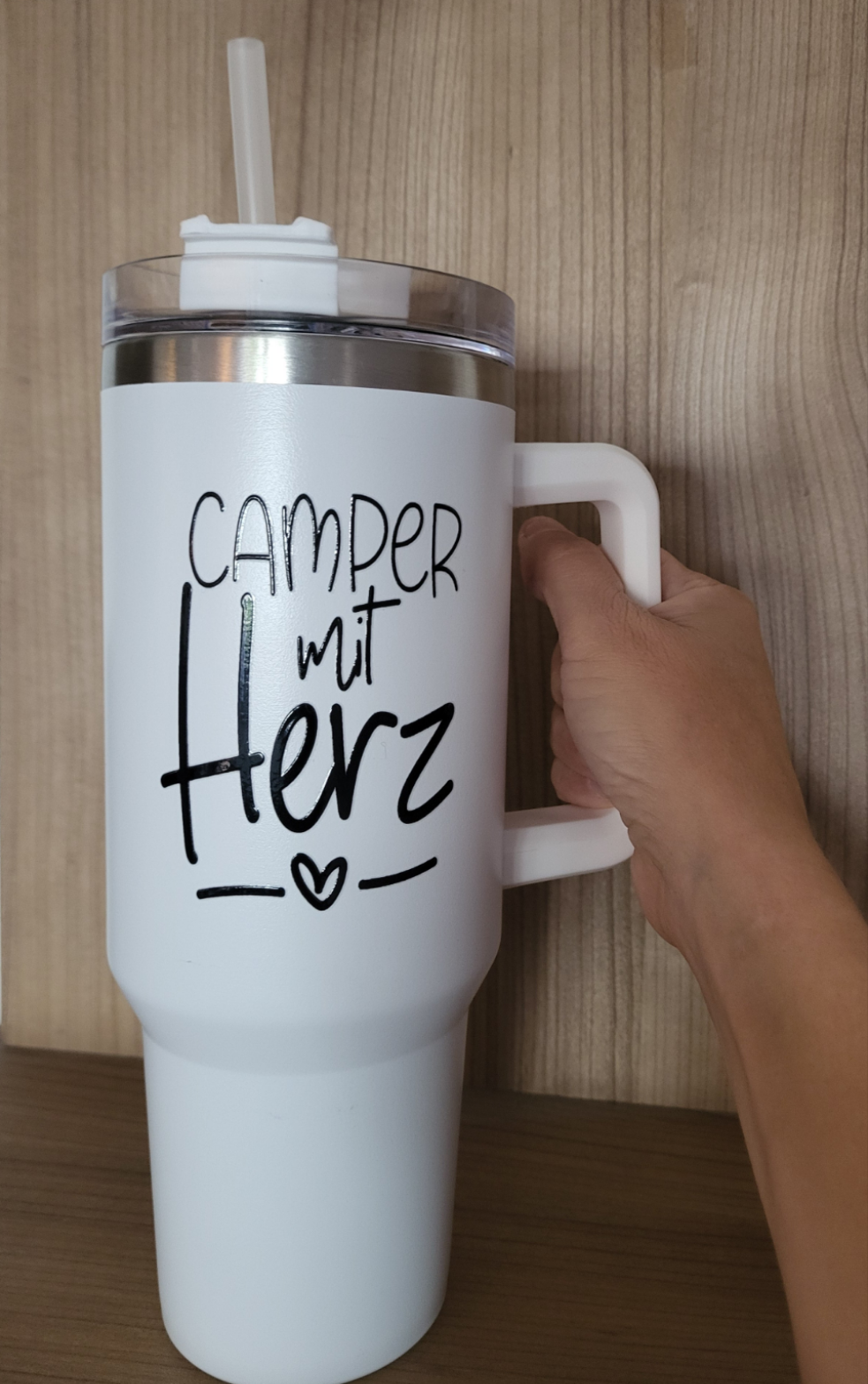 Termobecher, Isolierflasche mit Strohhalm, Stanley Cup